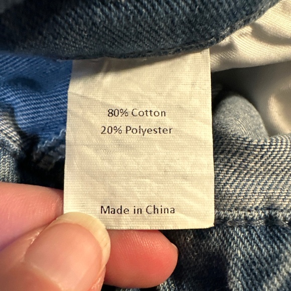 Denim A-Line Skirt Allegra K Small Button Pockets 90s Western Y2K Retro Boho - Picture 4 of 8